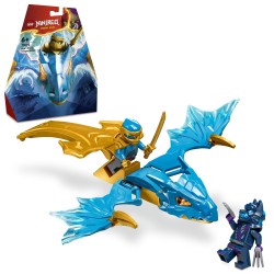 LEGO 71802 NINJAGO Ataque Rising Dragon de Nya Juguete y Minifigura Ninja