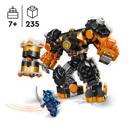 LEGO 71806 NINJAGO Meca Elemental de la Tierra de Cole Figura de Acción