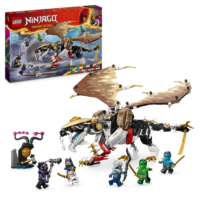 LEGO 71809 NINJAGO Dragón Maestro Egalt de Juguete con 5 Minifiguras Ninja