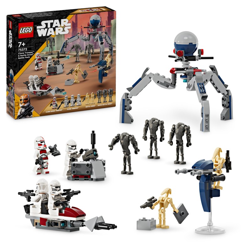 LEGO Star Wars 75372 Pack de Combat des Clone Troopers et Droïdes de Combat