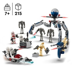 LEGO Star Wars 75372 Pack de Combat des Clone Troopers et Droïdes de Combat