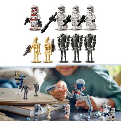LEGO Star Wars 75372 Pack de Combat des Clone Troopers et Droïdes de Combat