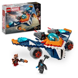 LEGO Marvel 76278 Le Vaisseau Spatial de Rocket contre Ronan