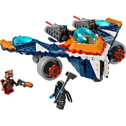LEGO 76278 Marvel Warbird de Rocket vs. Ronan, Nave Espacial de Juguete