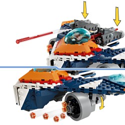 LEGO 76278 Marvel Warbird de Rocket vs. Ronan, Nave Espacial de Juguete