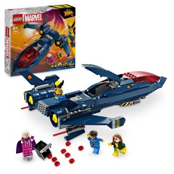 LEGO 76281 Marvel X-Jet de los X-Men, Avión de Juguete y Minifiguras