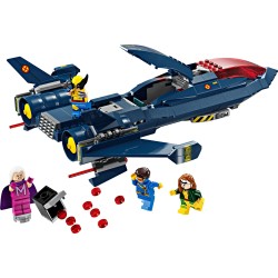 LEGO 76281 Marvel X-Jet de los X-Men, Avión de Juguete y Minifiguras