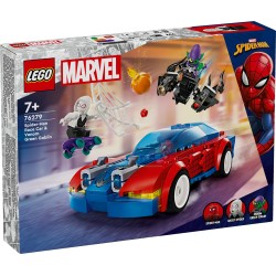 LEGO 76279 Marvel Coche de Carreras de Spider-Man y Duende Verde Venomizado