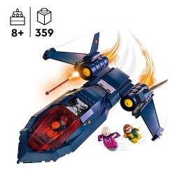 LEGO 76281 Marvel X-Jet de los X-Men, Avión de Juguete y Minifiguras