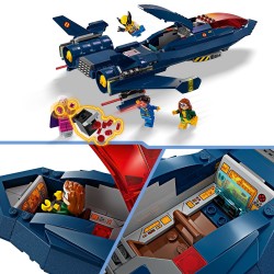 LEGO 76281 Marvel X-Jet de los X-Men, Avión de Juguete y Minifiguras