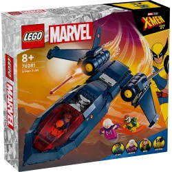 LEGO 76281 Marvel X-Jet de los X-Men, Avión de Juguete y Minifiguras