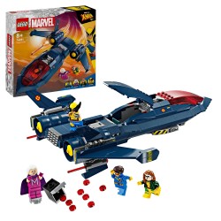 LEGO 76281 Marvel X-Jet de los X-Men, Avión de Juguete y Minifiguras