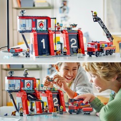 LEGO Fire Station with Fire Truck