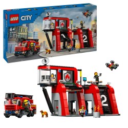 LEGO 60414 Caserma dei pompieri e autopompa