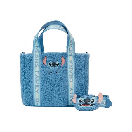 Loungefly Disney - Lilo & Stitch - Tote Bag con Porta monete Stitch Plush