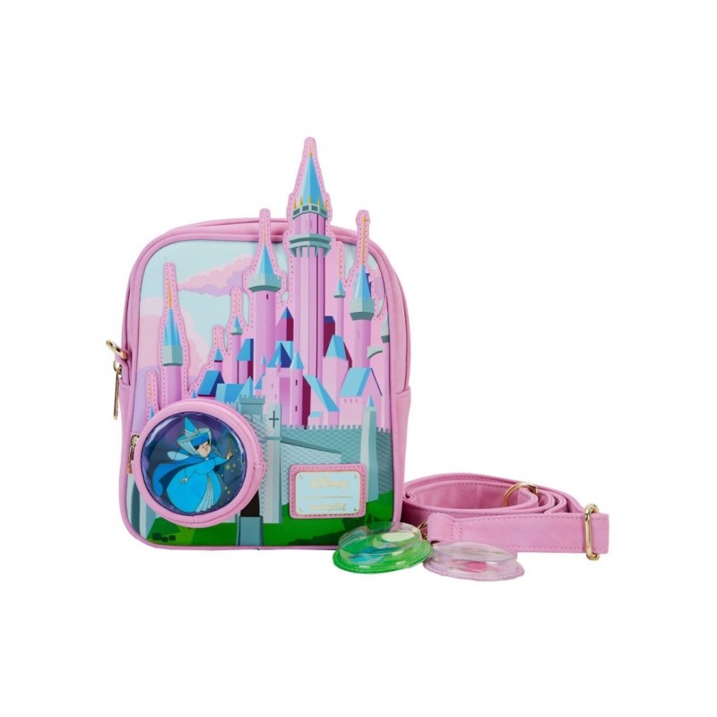 Loungefly - Disney - Princess - Sleeping Beauty - Borsa a tracolla - Stained Glass Castle - WDTB2892