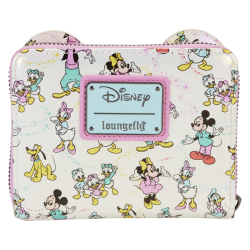 Loungefly - Disney100th - Portafogli Mickey & Friends Classic All-Over Print Iridescent - WDWA2897