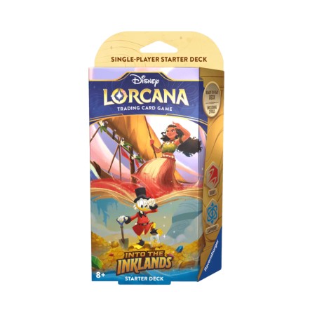 Ravensburger TCG - Lorcana - Starter Deck: Into the Inklands - Moana & Scrooge - Ruby/Sapphire (ENG)