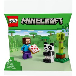 LEGO Minecraft 30672 Polybag Steve e Baby Panda