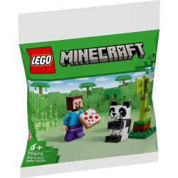 LEGO Minecraft 30672 Polybag Steve e Baby Panda