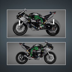 La moto Kawasaki Ninja H2R