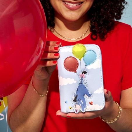 Loungefly - Disney - Winnie the Pooh & Friends - Portafogli con zip Floating Balloons - WDWA2965