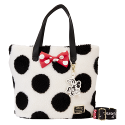 Loungefly - Disney Minnie Mouse Tote Bag Rocks the Dots Classic Sherpa - WDTB2914