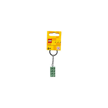 LEGO Portachiavi Keychain Brick 2x4 sand green 854159