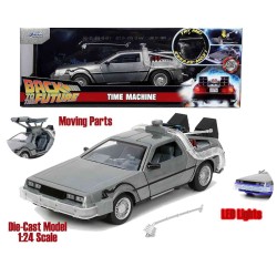 Jada - Back To The Future Part 1: 1982 De Lorean Dmc 12 - 1:24 Die-Cast Model With Lights