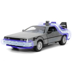 Jada - Back To The Future Part 1: 1982 De Lorean Dmc 12 - 1:24 Die-Cast Model With Lights