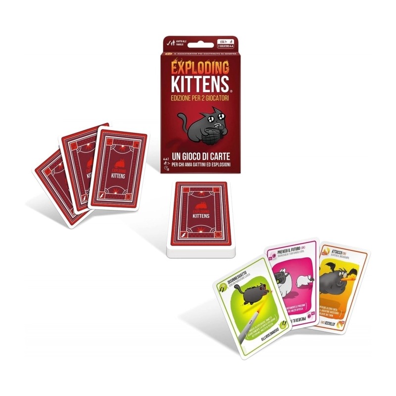 Asmodee - Exploding Kittens - Edizione Per 2 Giocatori