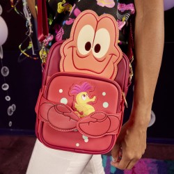 Loungefly - Disney The Little Mermaid 35th Anniversary - Sebastian Crossbuddies® Cosplay Crossbody Bag with Coin Bag - WDTB2987