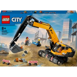 LEGO City 60420 Escavatore da cantiere giallo