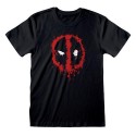 Heroes Inc. - Maglietta T-shirt Marvel Deadpool Logo Splat Taglia XL