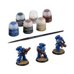 GAMES WORKSHOP - WARHAMMER 40.000 - SPACE MARINES: SET MARINES INFERNUS + COLORI