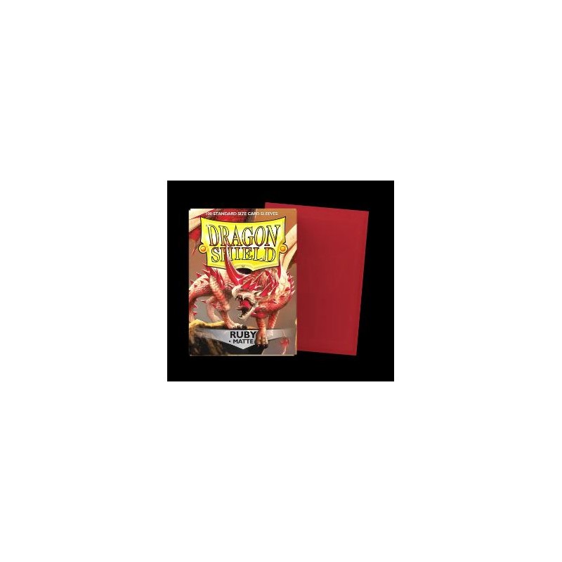 DRAGON SHIELD - 100 BUSTINE STANDARD - MATTE RUBY DRAGON SHIELD - 100 BUSTINE STANDARD - MATTE RUBY