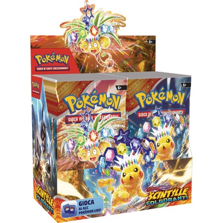 Pokemon Scarlatto e violetto - Box 36 Booster Scintille Folgoranti