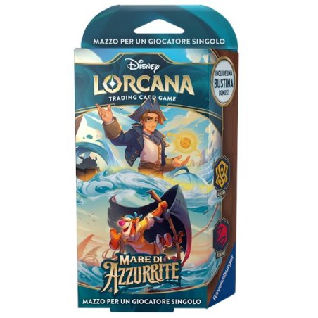 Ravensburger Tcg - Lorcana - Mare di azzurrite - Starter Deck: Ambra Rubino - ITA