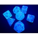 Chessex - Set 7 Dadi Poliedrici Mini - Luminary Sky/Silver