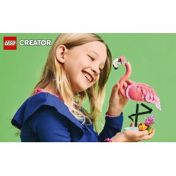 LEGO Creator 3in1 31170 Animali selvatici: fenicottero rosa